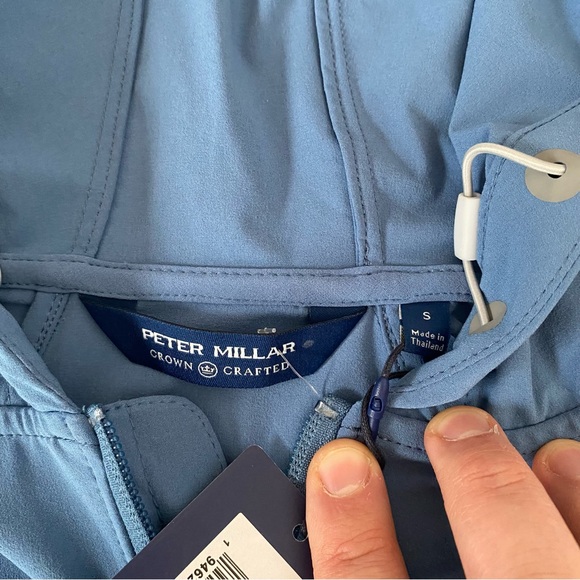 Peter Millar Crown Crafted Flex Adapt Half-Zip Jacket Windbreaker MS22EZ503 - Picture 7 of 10